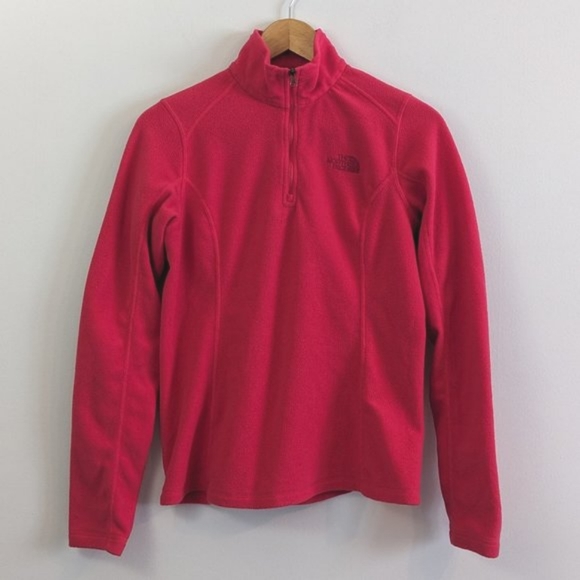 The North Face 1/4 Zip Fleece, Hot Pink, Small - Picture 1 of 9